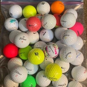 40 Used golf balls Titleist Calloway Nike Maxfli other mixed great shape